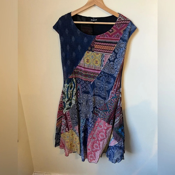 Desigual Rasha Mesh Dress, size XL - Picture 2 of 5